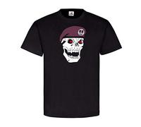 Folgore 6727 - Maglietta da paracadute italiano, teschio Nero XXXXL