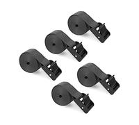 Folgtek 5 pezzi cinghie di montaggio per fotocamere da trail & game, cinghie di montaggio portatili in fibra di nylon resistenti ai raggi UV e pieghevoli, 145 cm (grigio scuro)