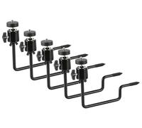 Folgtek 5 pezzi supporto per fotocamera con attacco a vite universale Startiv 1/4''-20 sulla parete albero (nero, su albero, 5 pezzi)