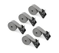 Folgtek 5pz Trail & Game Camera Mounting Straps resistente ai raggi UV portatile e pieghevole in fibra di nylon, kit di cinture per alberi da caccia, 145 cm trail camera accessori (grigio chiaro)