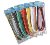 folia 100 pezzi assortiti in 10 colori, diametro 8 mm e 50 cm di lunghezza, ideali per bambini per il fai da te e la creazione di animali, figure e altre forme