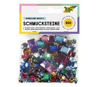 Folia 1240 - Mattoncini per decorare tondi e quadrati, 800 pezzi, varie dimensioni e colori, Modelli/Colori Assortiti, 1 Pezzo