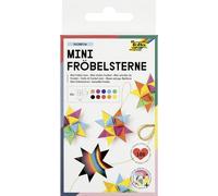 Folia 1295 - Mini Stelle di Gelata Rainbow, 100 Strisce di Carta in 1 x 35 cm