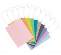 folia- Bunny,Butterfly Sacchetti di Carta, 10 Pezzi, Colori Assortiti, 12 x 5,5 x 15 cm, 21219/10