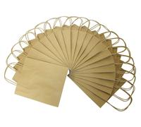folia 21810 Paper Bag, 20 Pieces, Natural, 18 x 8 x 21 cm Natural 18 x 8 x 21 cm