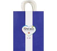 folia 22439 - Sacchetti di carta BASIC L, 20 sacchetti di carta in carta kraft da 110 g/m² in 10 colori, circa 24 x 31 x 12 cm, per creare, decorare e regalare.