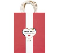 folia 22459 - Sacchetti di carta CLASSIC L, 20 sacchetti di carta in carta kraft da 110-125 g/m² in 5 colori, circa 24 x 31 x 12 cm, da decorare, decorarsi e regalare