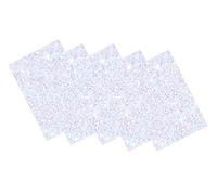 folia 231900 - Gomma espansa Glitterata II su Un Lato, autoadesiva, 5 Fogli di Colore Bianco, 20 x 29 cm, Spessore Circa 2 mm, per Decorazioni, Fai da Te e creazione di Adesivi