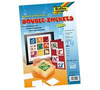 folia 2337 - Double Inchies Profili, Extra Resistenti, 5 x 5 cm, 24 Pezzi, Colore: Bianco