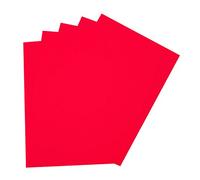 folia 23520 - Gomma espansa a 5 Fogli, 2 mm, ca. 29 x 40 cm, Colore: Rosso Rosso