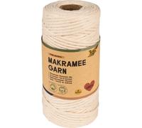 Folia 24991 Macrame Pure Cotton 100 m Twisted Yarn Diameter 3.5 mm for Crafts an