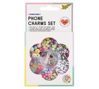 Folia 32029 Phone Charms Set Rainbow Smile Storage Box 349 Pieces with Mini Disc