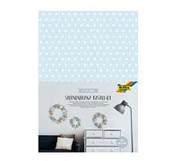 Folia 40129 - Set per bricolage corona stellata, set completo per 3 ghirlande di diverse dimensioni con stelle di carta, per una decorazione senza tempo, colorata, taglia unica