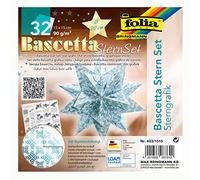 Folia 403/1515 Stella bltter Bascetta, pieghevole, colore: blu ghiaccio/Stampa