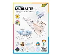 Folia 470/2130 - Fogli pieghevoli con motivo stampato, DIN A4, 80 g/mq, 50 fogli, in 10 diversi motivi, con istruzioni per il fai da te, multicolore