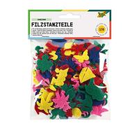 folia 5252 - Punzonatrici per tutto l'anno, circa 2,5 cm di altezza, 170 pezzi, colori assortiti, ideali per decorare