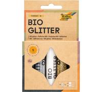 folia 57811 - Miscela di Glitter organici Stardust M, 5 Tubi da 7 g ciascuno, Glitter organici in 3 Colori Diversi, per Decorare e abbellire