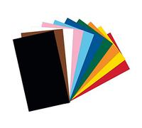 folia- Mix di cartoncini Colorati, Formato DIN A4, 220 g/m², 100 Fogli Assortiti in 10 Colori, Base Ideale per Numerose Idee Fai da Te, Multicolore, 6122/4/09