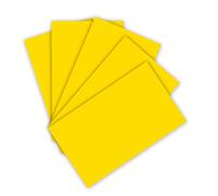 folia 6122/4/14 - Cartoncino da 220 g/m², colore: giallo banana, formato DIN A4, 100 fogli, base per molti lavori di bricolage