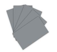 folia-Carta Colorata da 130 g/m², Colore Grigio Pietra, DIN A3, 50 Fogli, Come Base per numerosi lavori di bricolage, 6384