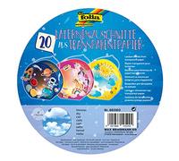folia 682003 - Piantana per Lanterne, in Carta Trasparente 115 g/m², per Lanterne Rotonde, Ø 16,8 cm, 20 Pezzi, per Il Fai da Te di Lanterne individuali
