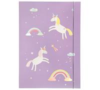 folia 69013 - Cartella A3 Hot Foil Magic Unicorns, in Cartone Robusto con Elastico