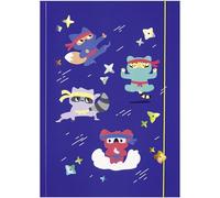 folia 69022-Cartella HOTFOIL Ninjas, Disegno in Carta FSC-Mix con Finitura in Lamina, Cartella in Robusto Cartone con Elastico, Multicolor, DIN A3