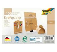 folia 691/5/98 - Kraft Paper Natural, 120 g/m², DIN A5, 100 Sheets, for Individu