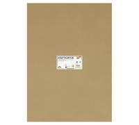 folia 692/25/98 - Cartoncino kraft naturale, 230 g/m², circa 50 x 70 cm, 25 fogli, per fai da te e creare biglietti di auguri, inviti, segnaposto, ecc.