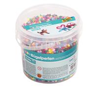 Folia 73229 Ironing Beads in Bucket, 12,000 Pieces Assorted in 22, Diameter Appr