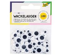 Folia 7509 Wackelaugen 100 Pezzi Assortiti Dimensioni 6