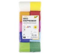 folia 82109 Nastro crespa, 50 mm x 10 m, Colori Assortiti, Multicolore