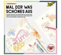 folia 82302-Libro Me Time con 20 Pagine Doppie di Motivi prestampati da colorare, disegnare e Anche Ritagliare, Circa 23 x 23 cm, Multicolore, 82302