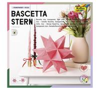 Folia 826/2020 - Set Bascetta, carta trasparente, 20 x 20 cm, 115 g/m², 32 fogli, diametro della stella fai da te ca. 30 cm, con istruzioni per il bricolage, colore: Rosa