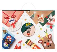 Folia 923 Wow Craft Box Merry CRAFTMAS, Craft Case 133 Pieces with Paper, Craft