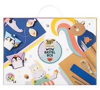 folia 924-WOW Happiness Safari, Craft Box 144 Pezzi con Carta, cartoncino, Adesivi, Accessori e Istruzioni, Multicolore, Medio, 924