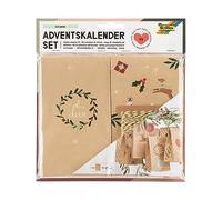 folia 9387 - Set per calendario dell'Avvento "OH DEER", set di 49 pezzi per creare un calendario dell'Avvento personalizzato.