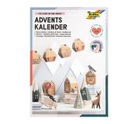folia 9388-Calendario dell'Avvento Villaggio, Set Fai da Te da 113 Pezzi, Città nella Neve, Paper, Various