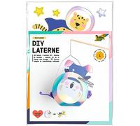 Folia 94205 - Set per Lanterna Space Safari, ca. 10 x 23 x 33 cm - Materiale per Lanterna, può Essere Disegnata Come Koala o Tigre
