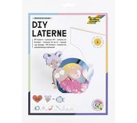 folia 94301-Lanterna Fai da Te Underwater Dreams, ca. 27,5 x 19 x 6 cm- Set di Lanterne Che Possono Essere Disegnate Come Una Sirena o Un Pesce Palla, incl. Luce LED e 2 batterie, Multicolour