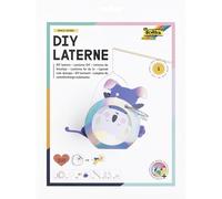 folia 94305 - Lanterna fai da te SPACE SAFARI, ca. 19 x 26 x 6 cm - Set di lanterne che possono essere disegnate come koala o tigri, incl. luce LED, 2 batterie e cuscinetto adesivo
