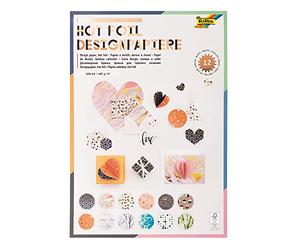 Folia Blocco di carta Design hotfoil III, A4, 165 g/m2, colore: Nero