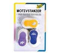 Folia Bringmann 7022 - Set 3 foratrici: Coniglio, Libellula, Elefante