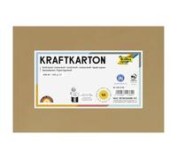 Folia Carta Kraft Naturale, 230 g/m², DIN A5, 50 Fogli, per creazioni Personalizzate e per la Progettazione di Biglietti di Auguri, inviti, segnaposto, ECC, Cartone, unità