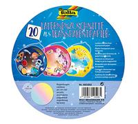 folia Carta Trasparente 115 g/m² per Lanterne Rotonde, Ø 16,8 cm, 20 Pezzi, per Fai da Te, 682002
