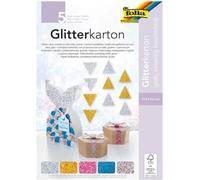 Folia Cartoncino glitterato grande, 174 x 245 mm, 300 g/m2, nero