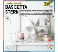 folia Craft Set Bascetta, Made of Transparent White/Silver Snowflakes, 20 x 20 c