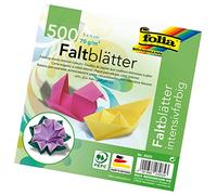 folia Foglie Pieghevole, 70 G/mq, 500 Fogli Assortiti in 10 Colori