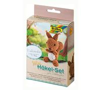 folia- Mini, Circa 7-9 cm, Set Completo per Creare Un Simpatico Scoiattolo a Uncinetto, per Bambini dagli 8 Anni in su, Regalo per Adulti, Multicolore, 23909