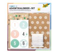 Folia Nature 9396 Advent Calendar Set with 24 Food-Safe Paper Bags Each 10 x 17.